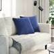 Vidaxl sofa kussens 2 stuks politieblauw 45 x 45 cm cordstof