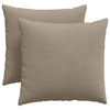 Vidaxl sofa kussens 2 stuks taupe 45 x 45 cm stof