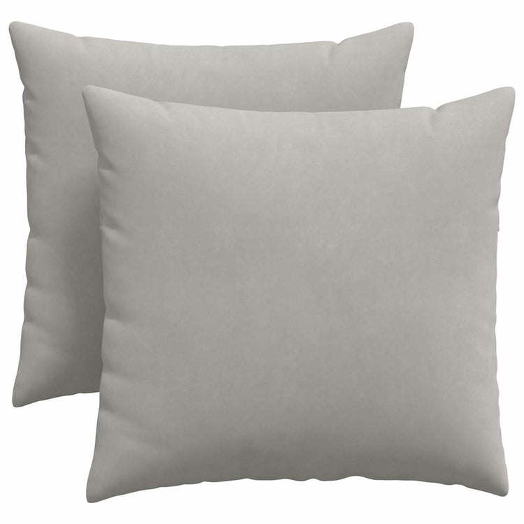Vidaxl sofa kussens 2 stuks lichtgrijs 45 x 45 cm stof