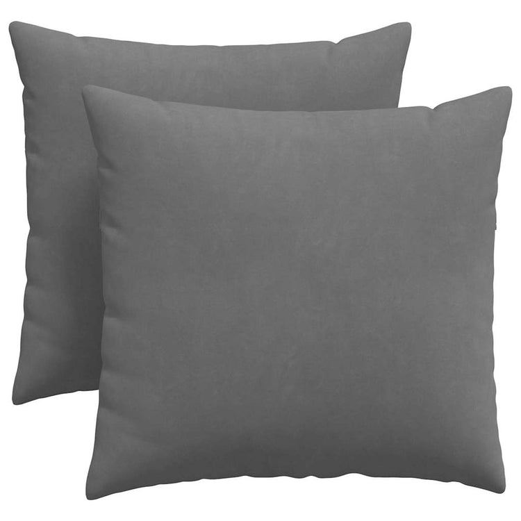 Vidaxl sofa kussens 2 st stof donkergrijs 45 x 45 cm
