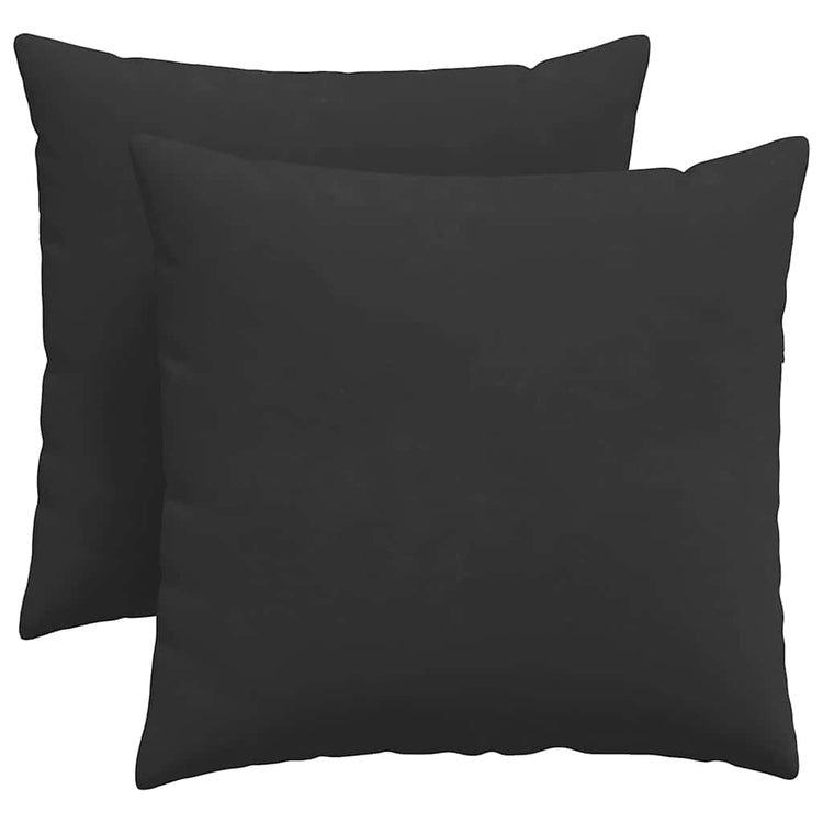 Vidaxl sofa kussens 2 st stof zwart 45 x 45 cm