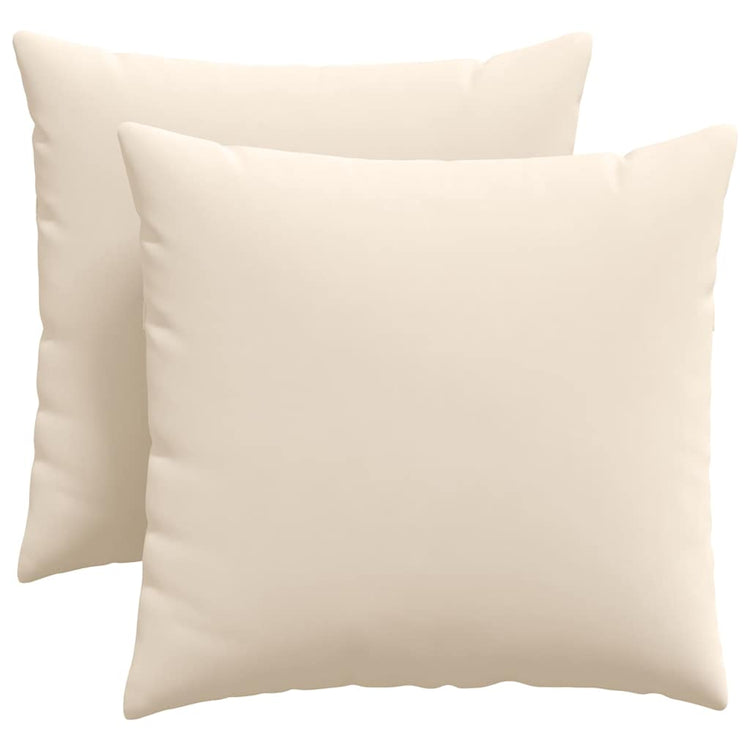 Vidaxl sofa kussens 2 st stof beige 45 x 45 cm