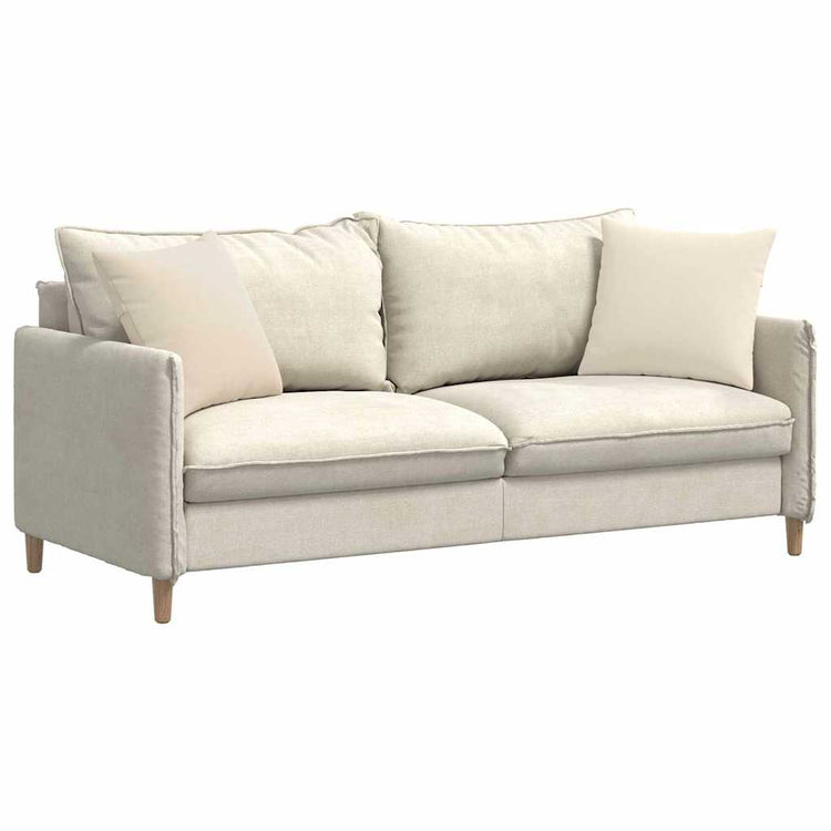 Vidaxl sofa kussens 2 st stof beige 45 x 45 cm