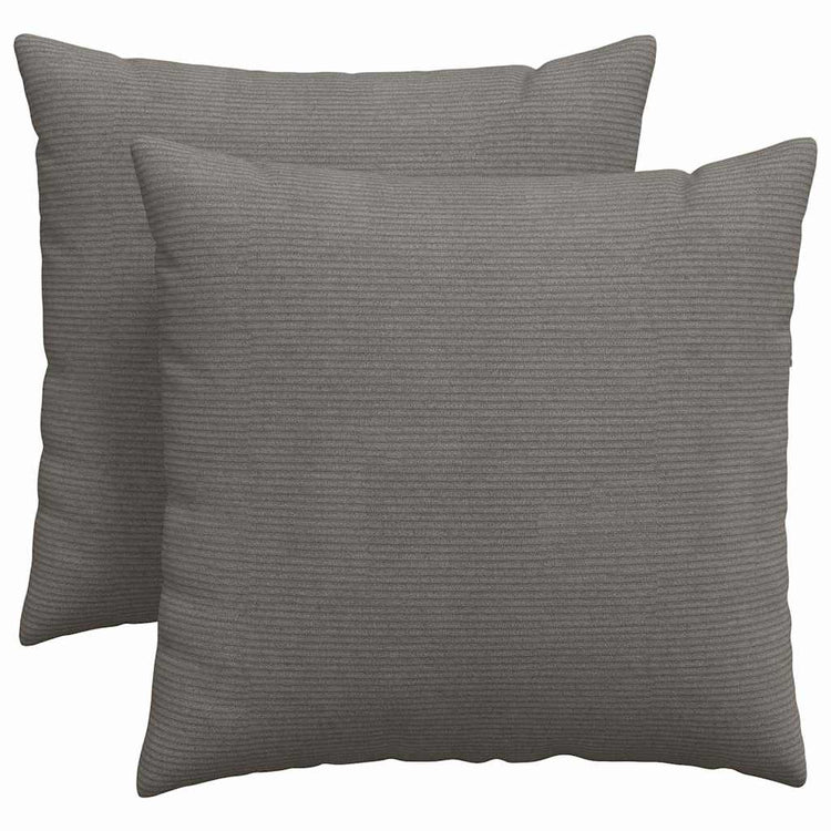 Vidaxl sofa kussens 2 stuks lichtgrijs 45 x 45 cm cordstof