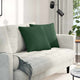 Vidaxl sofa kussens 2 stuks donkergroen 45 x 45 cm cordstof