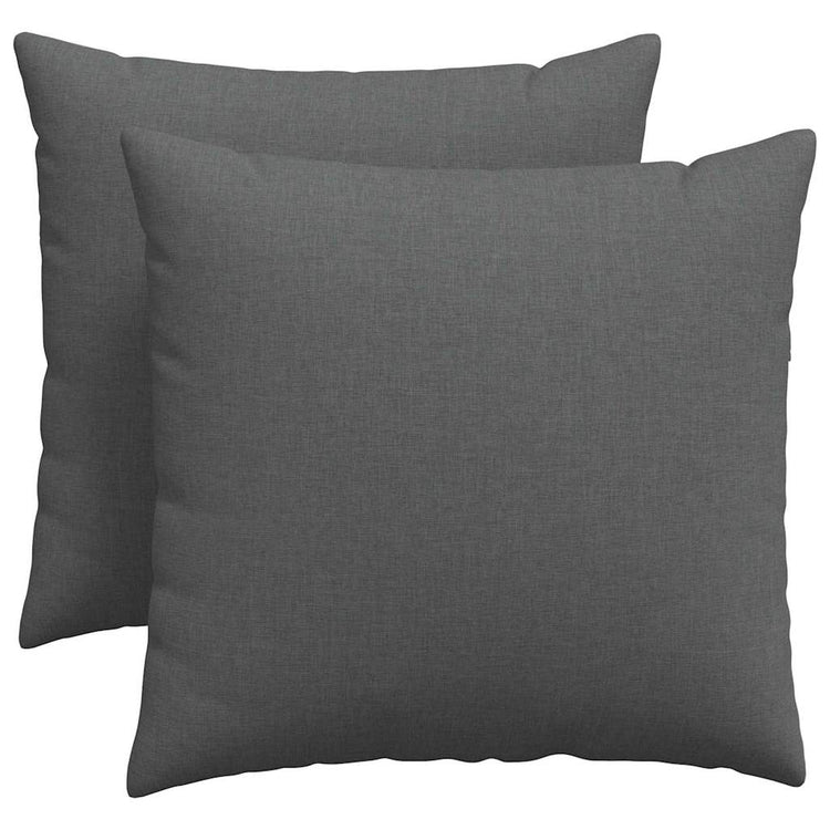 Vidaxl sofa kussens 2 pcs donkergrijs 50 x 50 cm stof