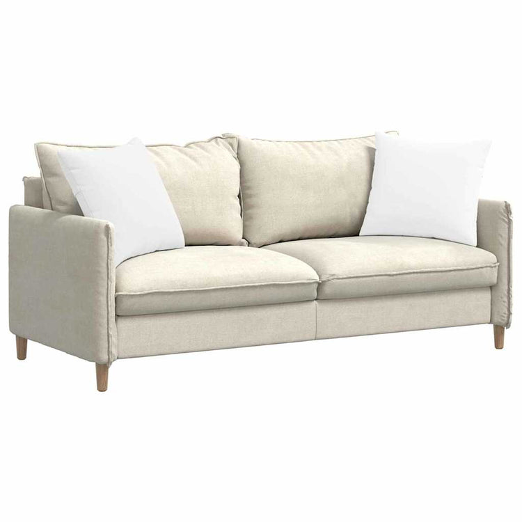 Vidaxl sofa kussens 2 st stof wit 50 x 50 cm