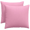 Vidaxl sofa kussens 2 pcs roze 50 x 50 cm stof