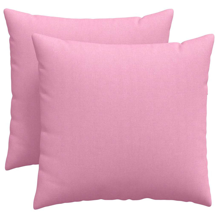 Vidaxl sofa kussens 2 st stof roze 50 x 50 cm