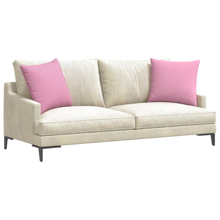 Vidaxl sofa kussens 2 st stof roze 50 x 50 cm