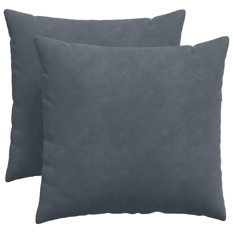 Vidaxl sofa kussens 2 stuks donkergrijs 50 x 50 cm cordstof