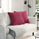 Vidaxl sofa kussens 2 stuks wijnrood 50 x 50 cm cordstof
