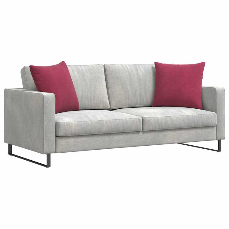 Vidaxl sofa kussens 2 stuks wijnrood 50 x 50 cm cordstof