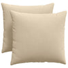 Vidaxl sofa kussens 2 stuks crème 50 x 50 cm stof