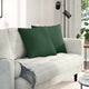 Vidaxl sofa kussens 2 stuks donkergroen 50 x 50 cm cordstof