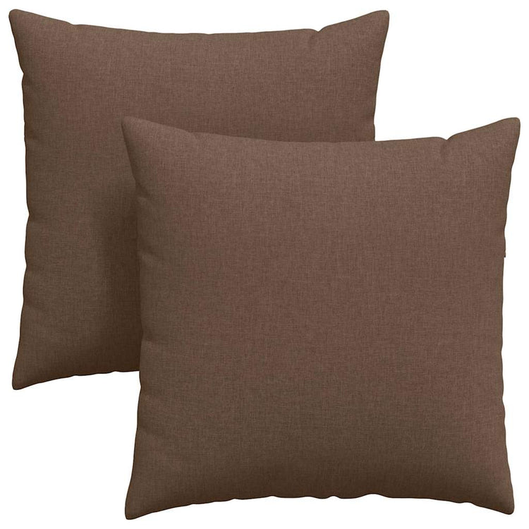 Vidaxl sofa kussens 2 st stof bruin 60 x 60 cm