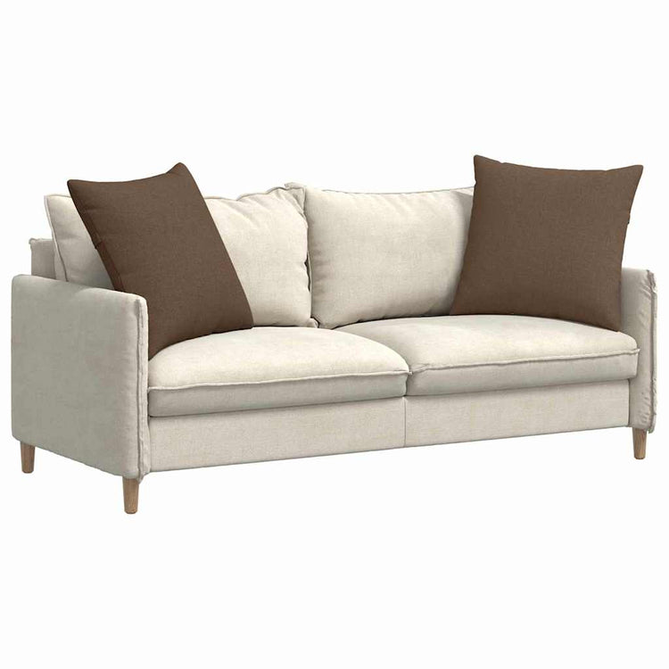 Vidaxl sofa kussens 2 st stof bruin 60 x 60 cm