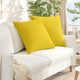 Vidaxl sofa kussens 2 pcs lichtgeel 60 x 60 cm stof