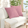 Vidaxl sofa kussens 2 stuks roze 60 x 60 cm cordstof