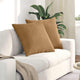 Vidaxl sofa kussens 2 stuks bruin 60 x 60 cm cordstof