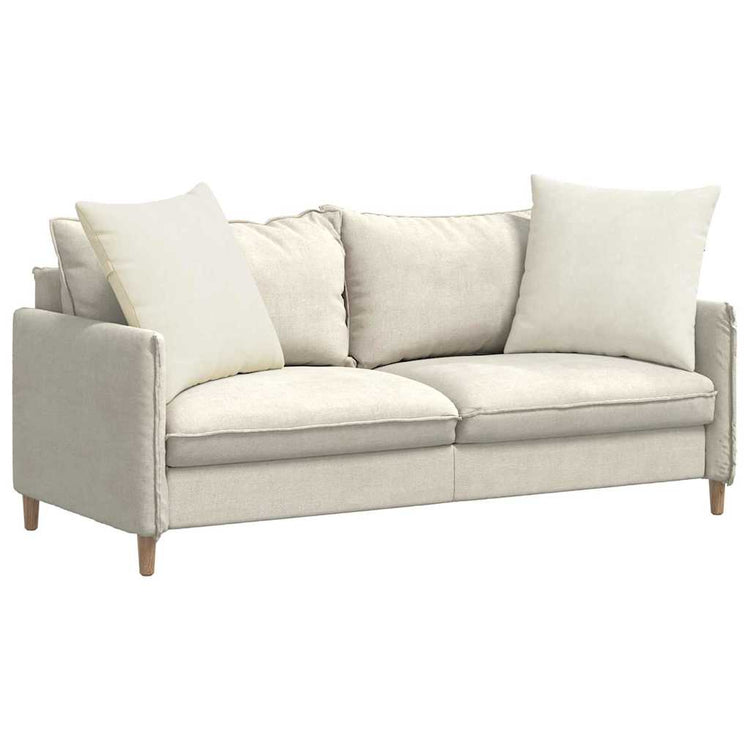 Vidaxl sofa kussens 2 stuks crème 60 x 60 cm cordstof