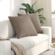 Vidaxl sofa kussens 2 st stof taupe 60 x 60 cm