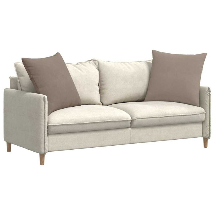 Vidaxl sofa kussens 2 st stof taupe 60 x 60 cm