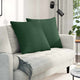 Vidaxl sofa kussens 2 st katoen stof donkergroen 60 x 60 cm