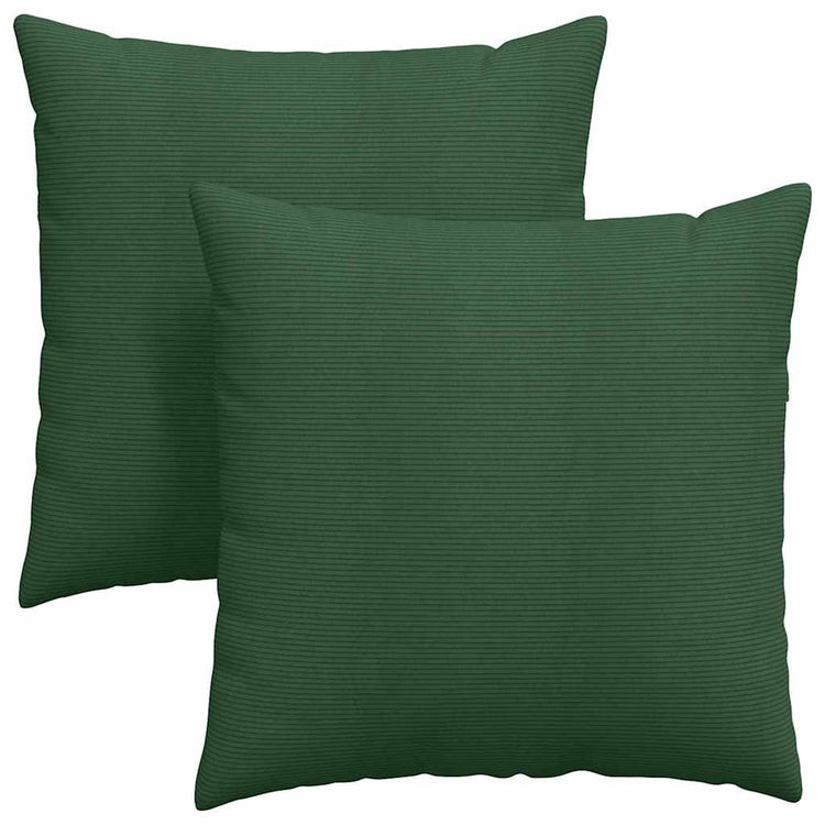 Vidaxl sofa kussens 2 st katoen stof donkergroen 60 x 60 cm