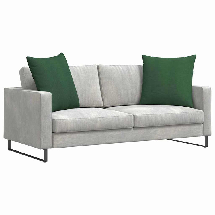 Vidaxl sofa kussens 2 st katoen stof donkergroen 60 x 60 cm