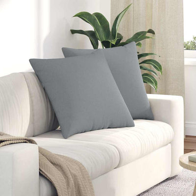 Vidaxl sofa kussens 2 st stof lichtgrijs 80 x 80 cm