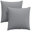 Vidaxl sofa kussens 2 pcs lichtgrijs 80 x 80 cm stof