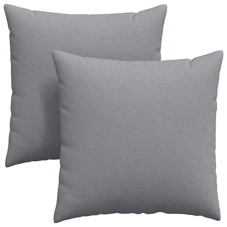 Vidaxl sofa kussens 2 st stof lichtgrijs 80 x 80 cm