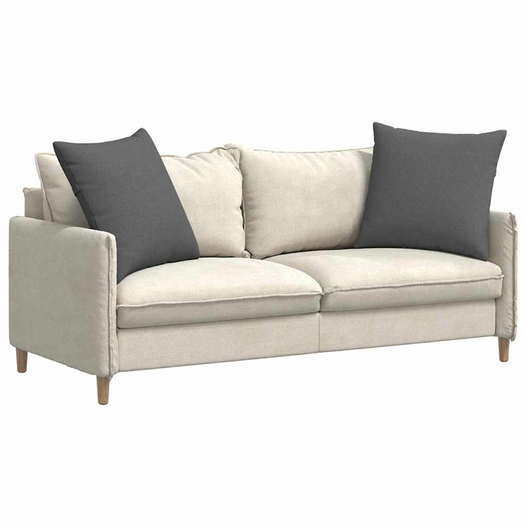 Vidaxl sofa kussens 2 st stof donkergrijs 80 x 80 cm