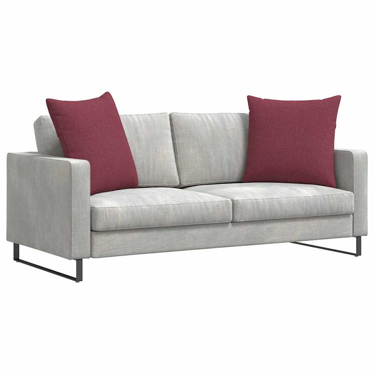 Vidaxl sofa kussens 2 st stof wijnrood 80 x 80 cm