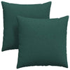 Vidaxl sofa kussens 2 pcs donkergroen 80 x 80 cm stof