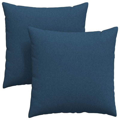 Vidaxl sofa kussens 2 st stof blauw 80 x 80 cm