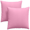 Vidaxl sofa kussens 2 pcs roze 80 x 80 cm stof