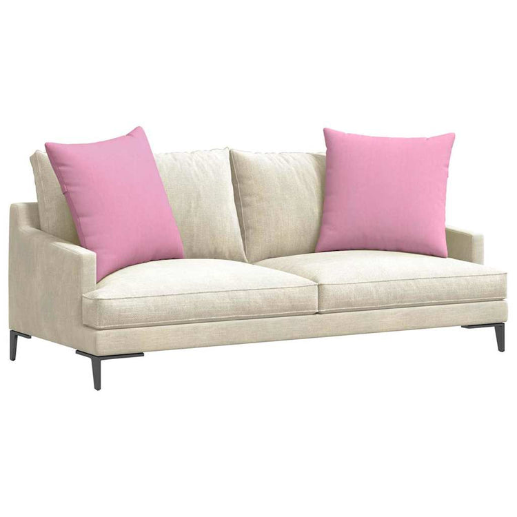 Vidaxl sofa kussens 2 st stof roze 80 x 80 cm