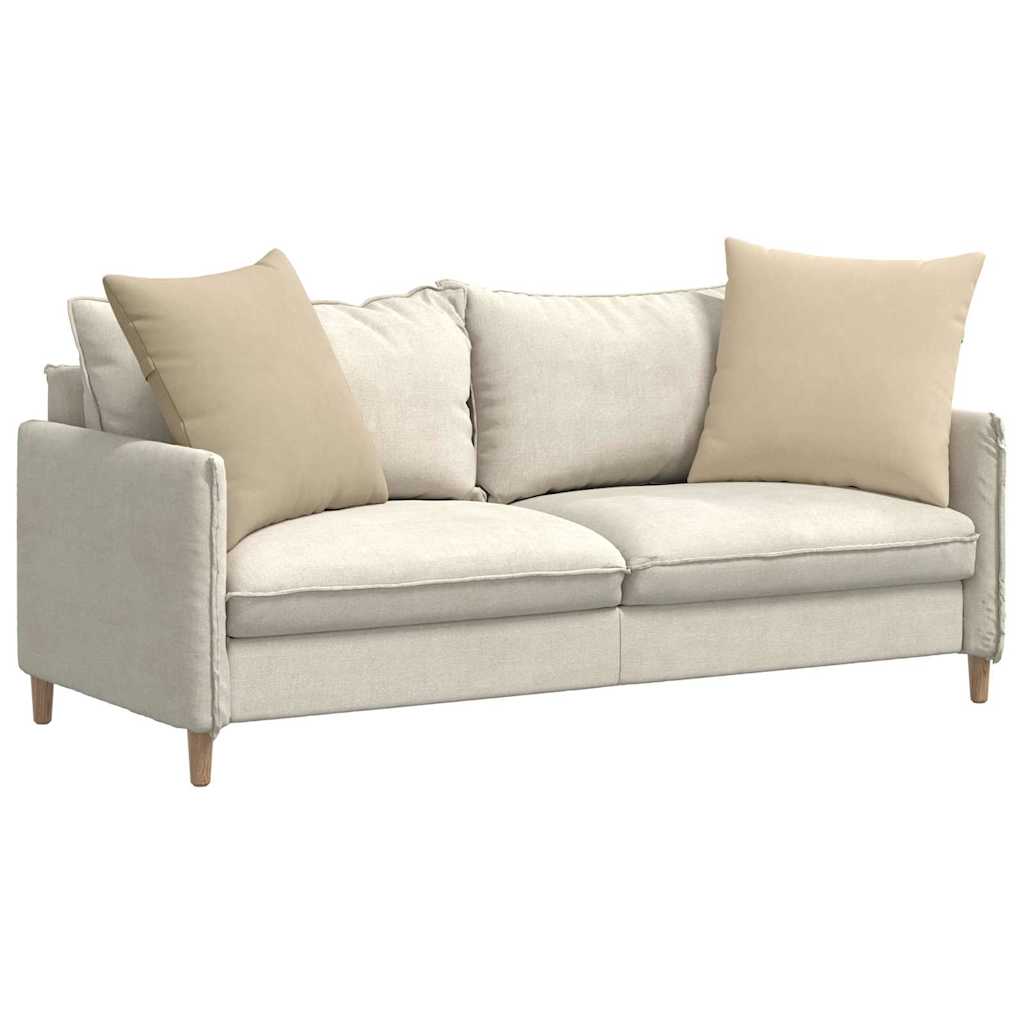 Vidaxl sofa kussens 2 stuks crème 80 x 80 cm stof