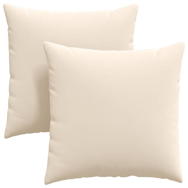 Vidaxl sofa kussens 2 st stof beige 80 x 80 cm
