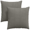 Vidaxl sofa kussens 2 stuks lichtgrijs 80 x 80 cm cordstof