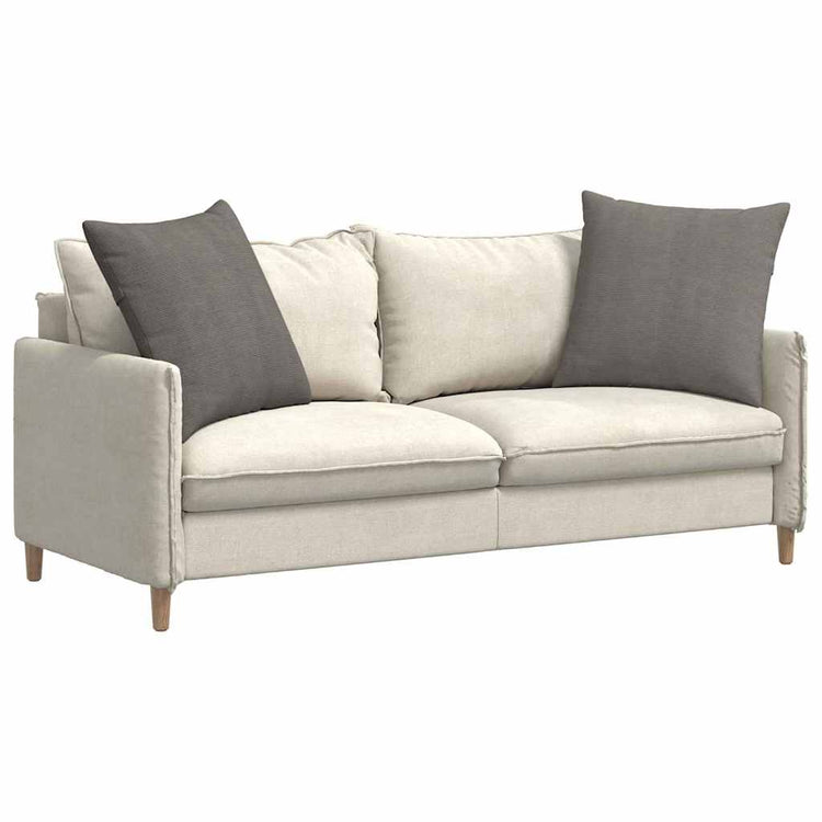 Vidaxl sofa kussens 2 stuks lichtgrijs 80 x 80 cm cordstof