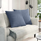 Vidaxl sofa kussens 2 stuks blauw 80 x 80 cm cordstof
