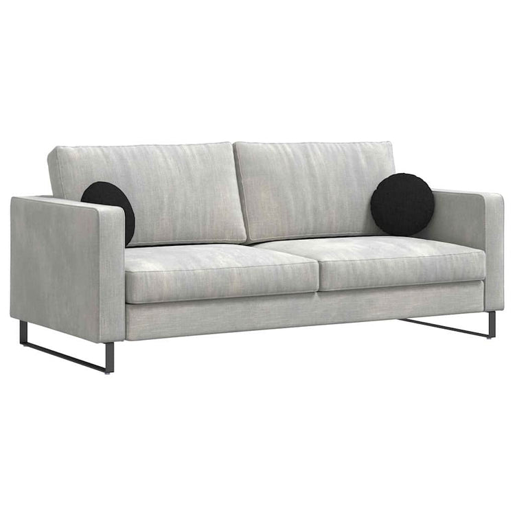 Vidaxl zitkussens 2 st stof zwart ø30 x 13 cm