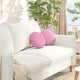 Vidaxl zitkussens 2 st stof roze ø30 x 13 cm