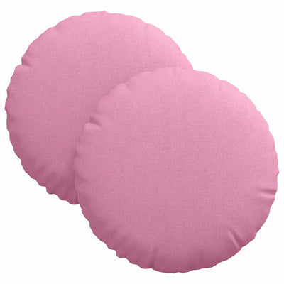 Vidaxl zitkussens 2 st stof roze ø30 x 13 cm