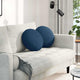 Vidaxl zitkussens 2 st stof blauw ø40 x 13 cm