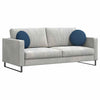 Vidaxl zitkussens 2 pcs blauw ø40 x 13 cm stof