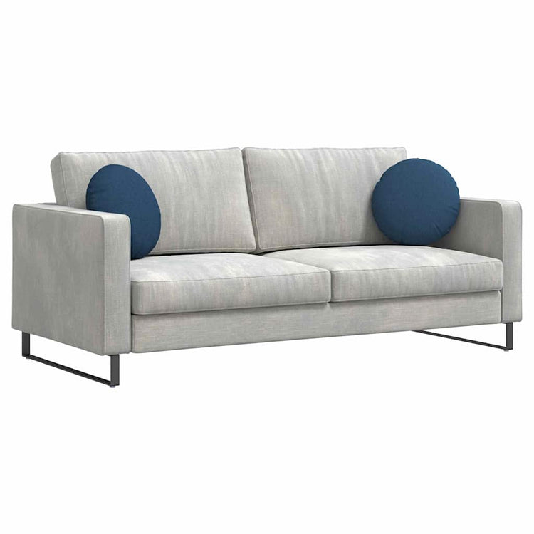 Vidaxl zitkussens 2 st stof blauw ø40 x 13 cm